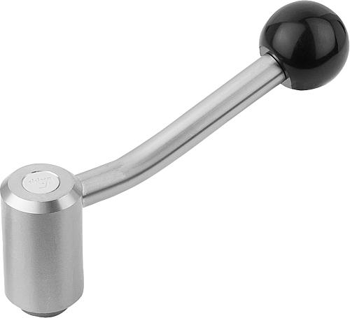 Spannhebel Gr.1 M8, Form: 20° Edelstahl, Komp: Kunststoff - K0109.1081