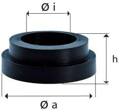 Lüdecke Ersatzgummiring schwarz, DIN 3489 - direkt bei HUG Technik ✓