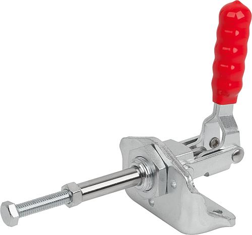 Schubstangenspanner Standard, mit Konsole, F2=2000, Stahl verzinkt und passiviert, Komp: Kunststoff Komp: Rot - K1547.02000 - erhältlich bei ♡ HUG Technik ✓