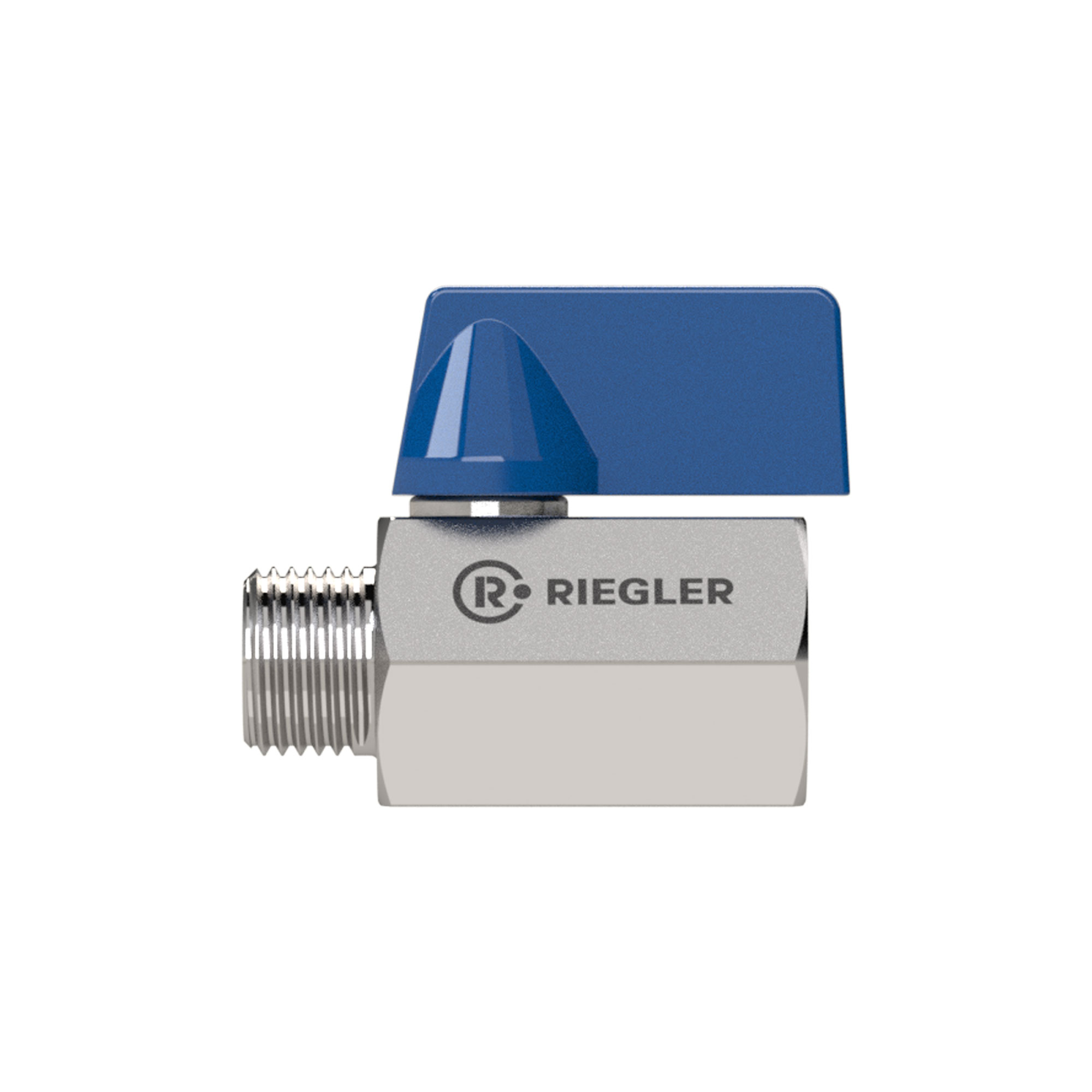 Mini-Kugelhahn, Edelstahl 1.4408 CF8M, IG/AG, G 1/4, DN 8 - direkt bei HUG Technik ✓