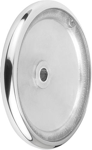 Handrad ohne Nut D1=100 Aluminium, D2=10 - K0163.0100X10 - bei HUG Technik ✓