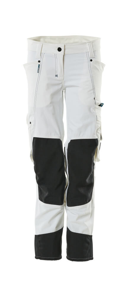 MASCOT® ADVANCED Hose mit Knietaschen  Gr. 76/C34, weiß - bei HUG Technik ☆
