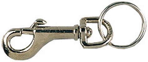 Schlüssel-Karabinerhaken 12x78mm vernickelt - bei HUG Technik ♡