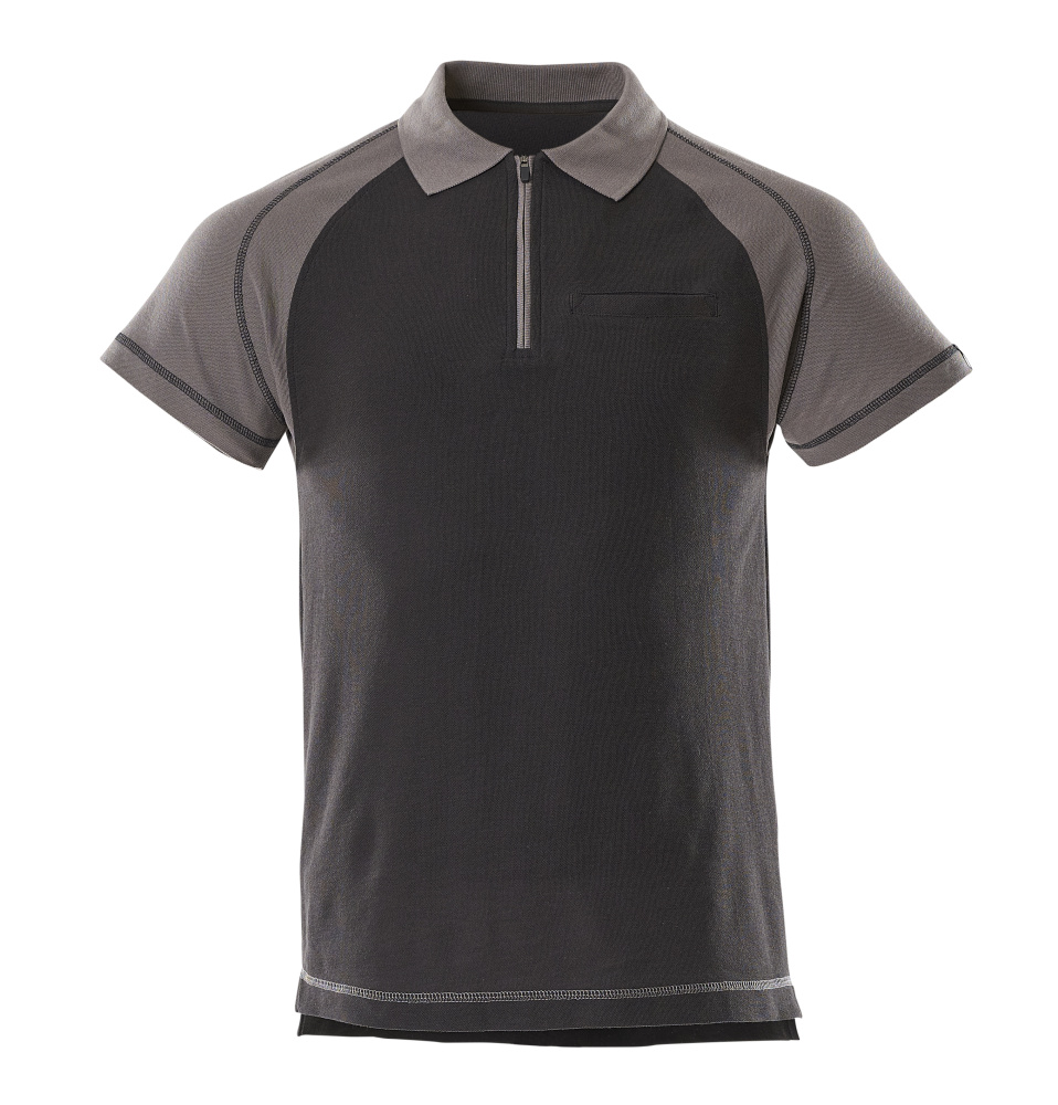 MASCOT® IMAGE Polo-Shirt mit Brusttasche »Bianco« Gr. 2XL, schwarz/anthrazit - direkt bei HUG Technik ✓