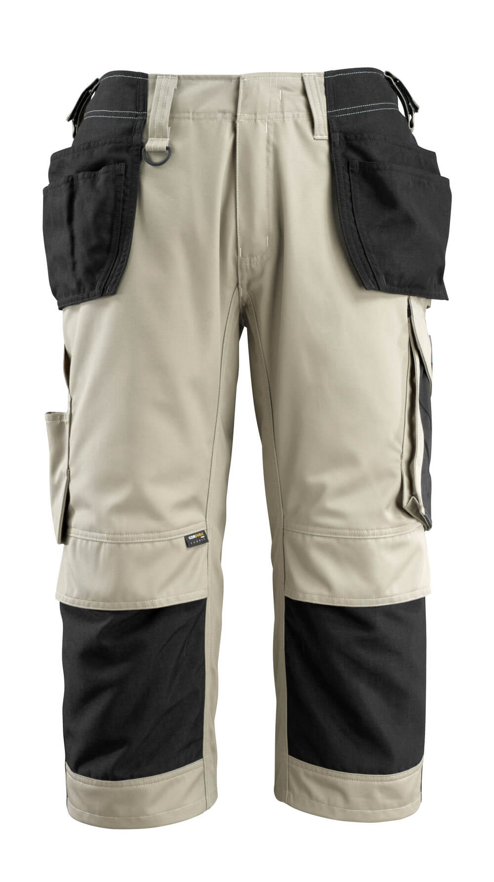 MASCOT® UNIQUE Dreiviertel-Hose mit Hängetaschen »Lindau« Gr. C44, hellkhaki/schwarz - kommt direkt von HUG Technik 😊