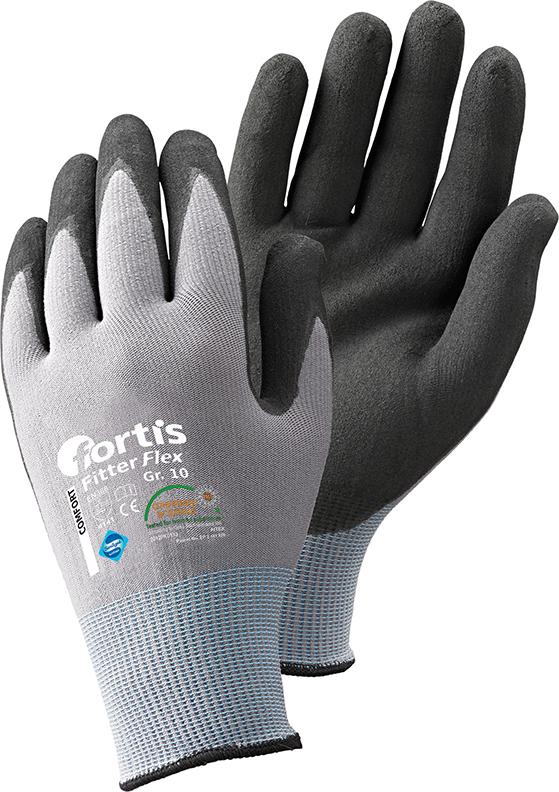 FORTIS Handschuh Fitter Flex, grau-schwarz - gibt’s bei HUG Technik ✓