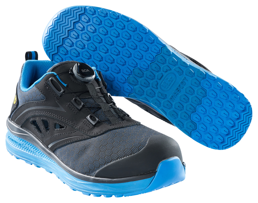 MASCOT® FOOTWEAR CARBON Sicherheitssandale S1P Gr. 10/36, schwarz/kornblau - jetzt NEU bei HUG Technik  😊