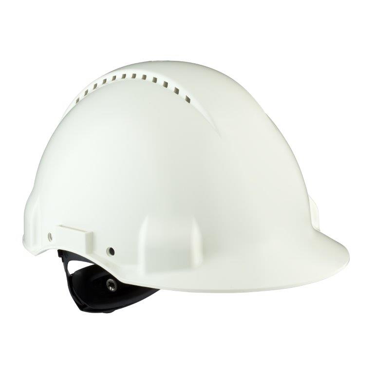 3M™ G3000 Schutzhelm Uvicator, G30NUW weiß, belüftet, mit Schweissband - direkt von HUG Technik ✓