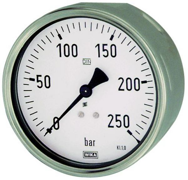 Manometer, Robustausführung, G 1/2 hinten exzentrisch -1/0,0 bar, ø 100 mm - bei HUG Technik ✓