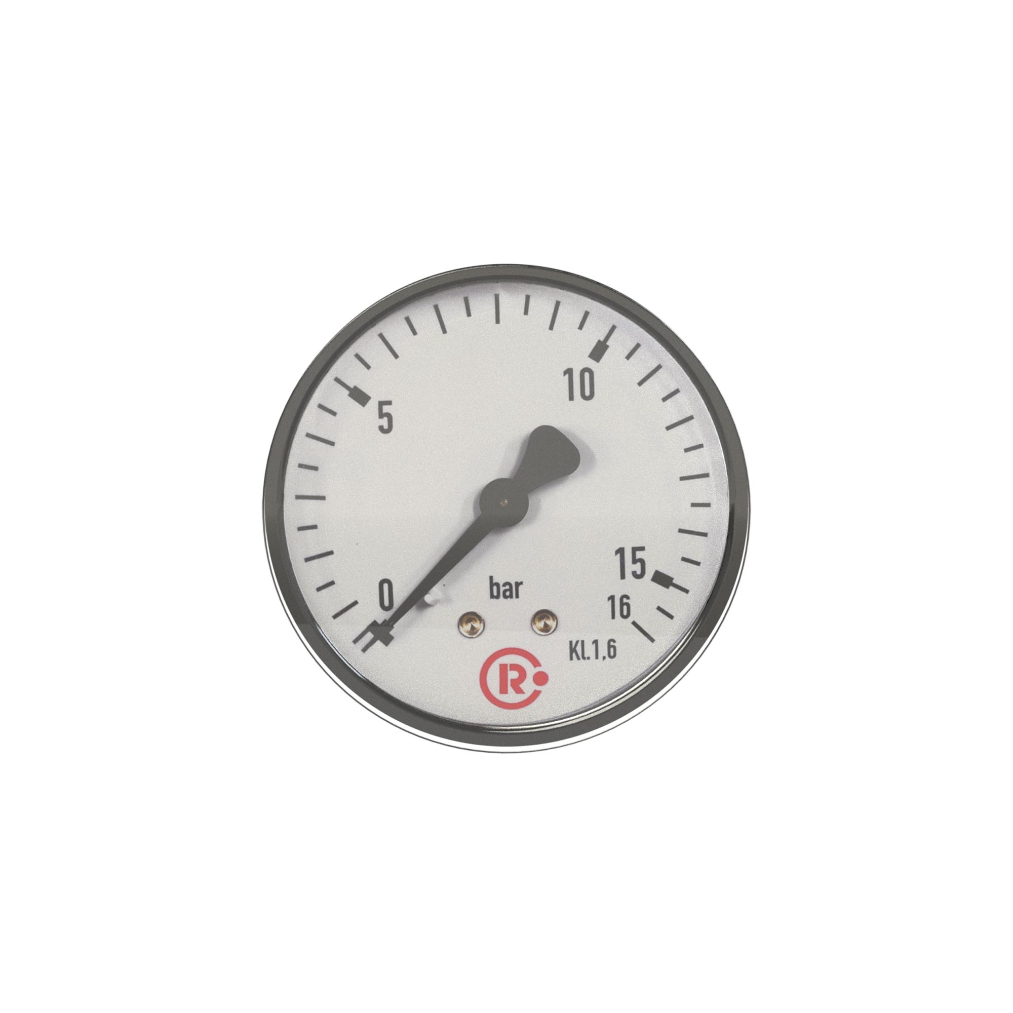 Standardmanometer, Stahlblechgehäuse, G 1/4 hinten, 0-400,0 bar, Ø63 - bekommst Du bei ★ HUG Technik ✓