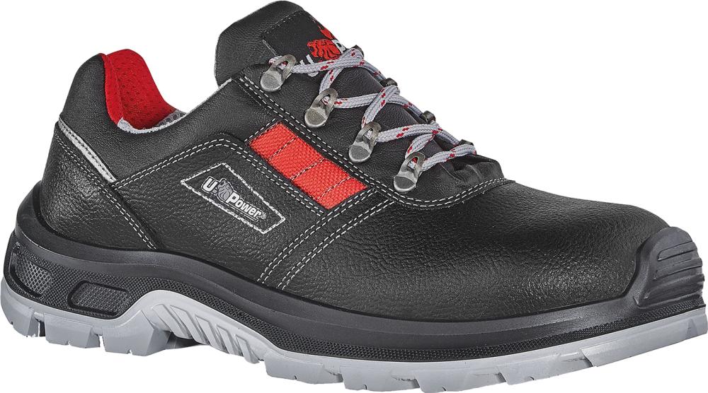 U-Power® Sicherheitshalbschuh ELECT, S3, SRC, schwarz-grau-rot - bei HUG Technik ♡