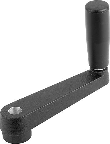 Handkurbel 100X100 Aluminium, Komp:Thermoplast, D=12 - K0727.120 - bei HUG Technik ♡
