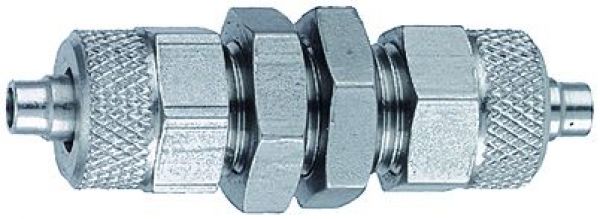 Schottverschraubung, M10x1,0, Schlauch 6/4, L1 44, SW 14, Edelstahl - bei HUG Technik ♡