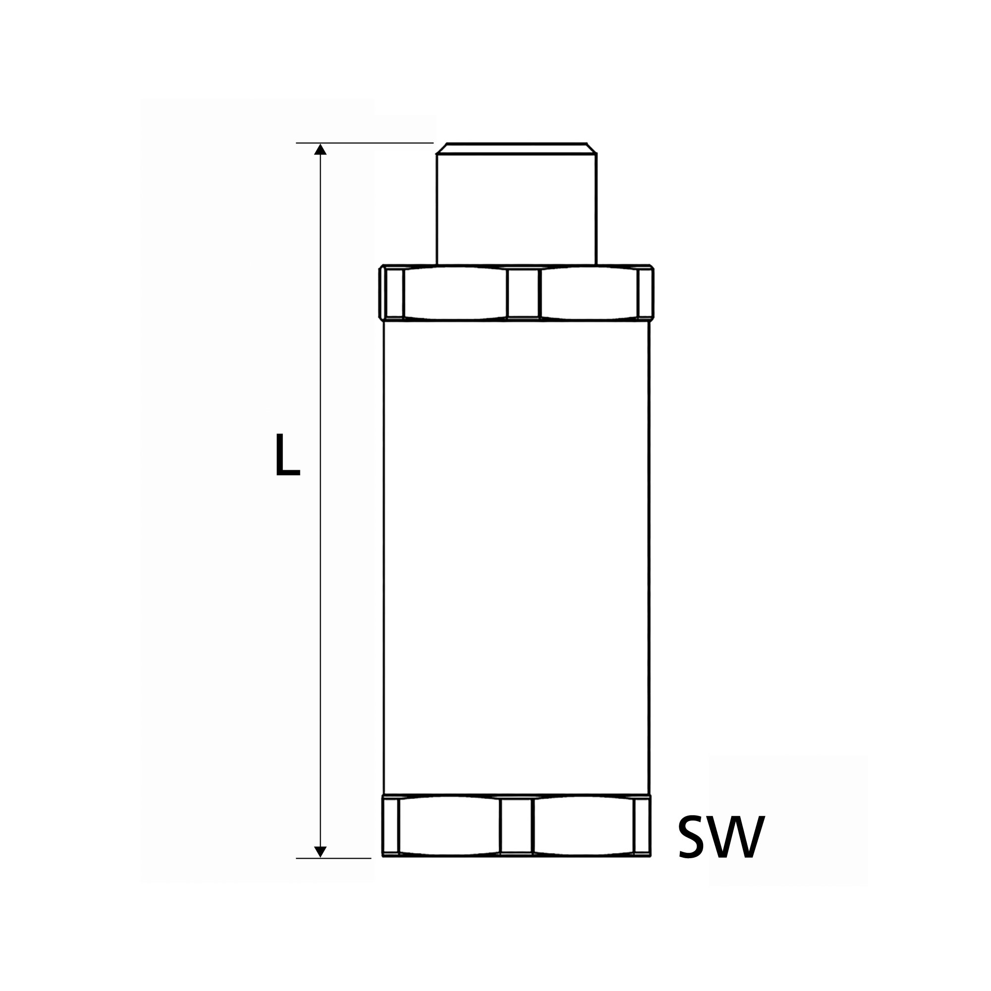 Schlauchbruchsicherung »Hose Guard«, Alu/Polyacetat, G 1/2 AG/IG - gibt’s bei ☆ HUG Technik ✓