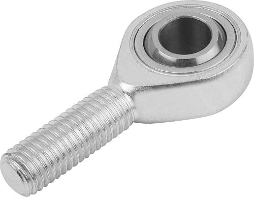 Gelenkkopf mit Gleitlagerung M05X20 Autom.Stahl, Rechtsgewinde, D=5 - K0718.05 - bei HUG Technik ✭