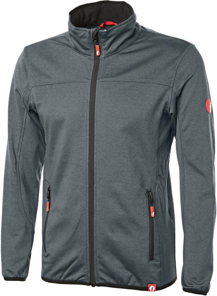 FORTIS Elements Tech-Fleecejacke, grau-schwarz meliert - bekommst Du bei HUG Technik ♡