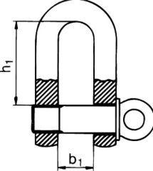 PÖSAMO Schäkel gerade 10 mm-3/8 Zoll galvanisch verzinkt - bekommst Du bei ★ HUG Technik ✓