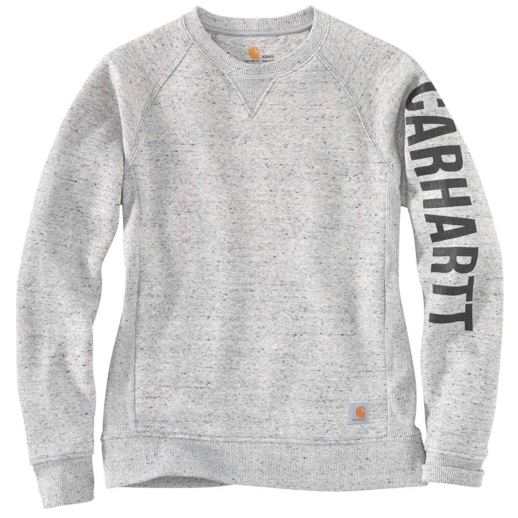 carhartt® Damen Sweatshirt CLARKSBURG CREWNECK SWEATSHIRT asphalt heather nep Flach  - bekommst Du bei HUG Technik ♡