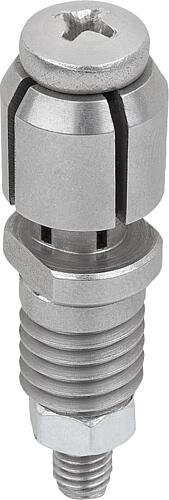 Spanndorn, Form:A, Edelstahl blank, D=10, D=8 - K2098.08100