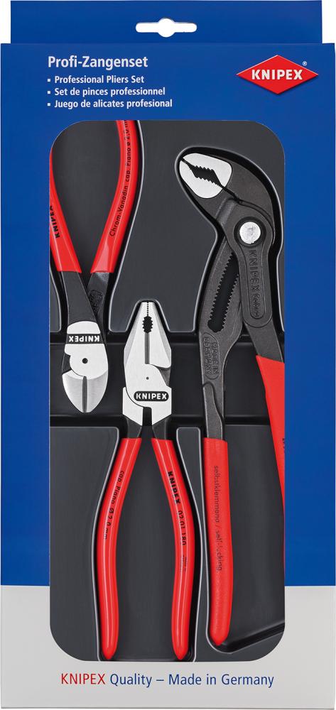 KNIPEX® Zangen-Satz Kraft 3-teilig - bei HUG Technik ☆ KNIPEX® Zangen-Satz Kraft 3-teilig - bei HUG Technik ☆