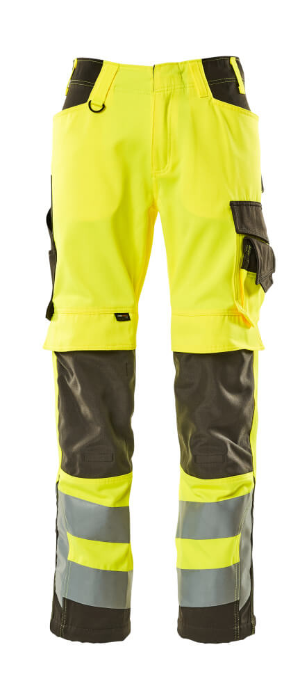 MASCOT® SAFE SUPREME Hose mit Knietaschen »Kendal« Gr. 76/C46, hi-vis gelb/dunkelanthrazit - erhältlich bei ✭ HUG Technik ✓