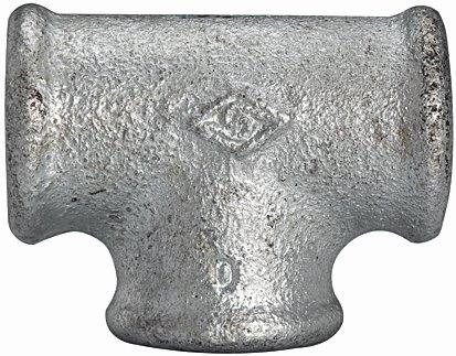 T-Stück 130, IG/IG/IG, Rp 1 1/2, schwarzer Temperguss feuerverzinkt - bekommst Du bei ★ HUG Technik ✓