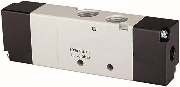 5/3-Wegeventil, pneumatisch, »4A«, Zentrum belüftet, G 1/2, 1600 l/min - erhältlich bei ♡ HUG Technik ✓
