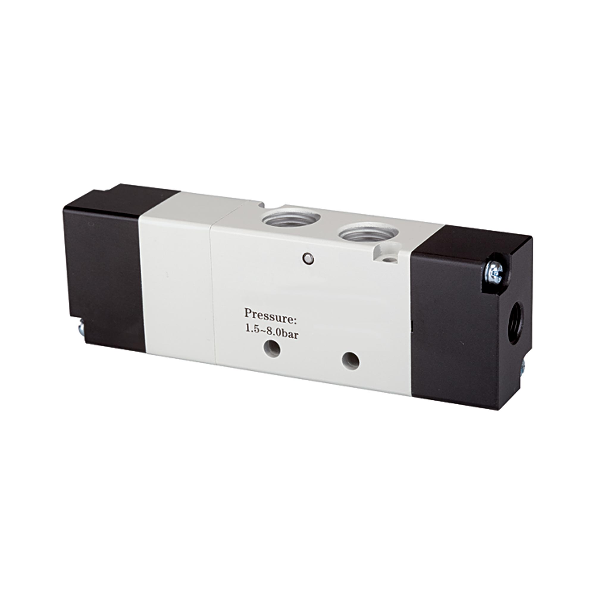 5/3-Wegeventil, pneumatisch, »4A«, Mitte belüftet, G 3/8 - kommt direkt von HUG Technik 😊