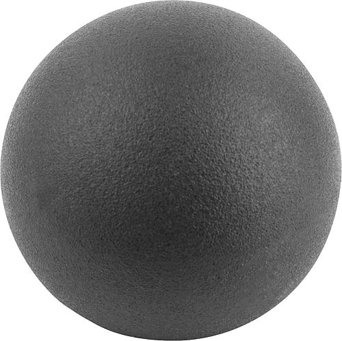 Kugelknopf DIN319 Erweitert D1=40 M10, Form: C Innengewinde, Thermoplast schwarz, Komp:Kunststoff - K0158.14010 - erhältlich bei ✭ HUG Technik ✓