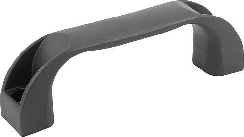 Bügelgriff Hochtemperaturbeständig, A=150, L=172, D=9, Polyphtalamid Gf50 schwarz RAL7021 - K0190.315008