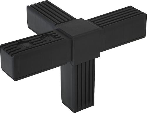 Steckverbinder T-Stück mit Abgang Polyamid, Komp:Stahl - K0620.1251512 - bei HUG Technik ♡