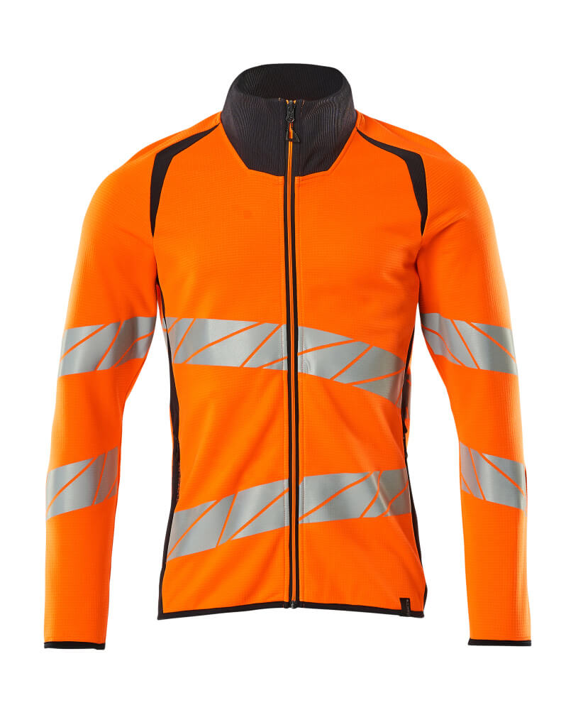 MASCOT® ACCELERATE SAFE Sweatshirt mit Reißverschluss  Gr. 2XL, hi-vis orange/schwarzblau - gibt’s bei ☆ HUG Technik ✓
