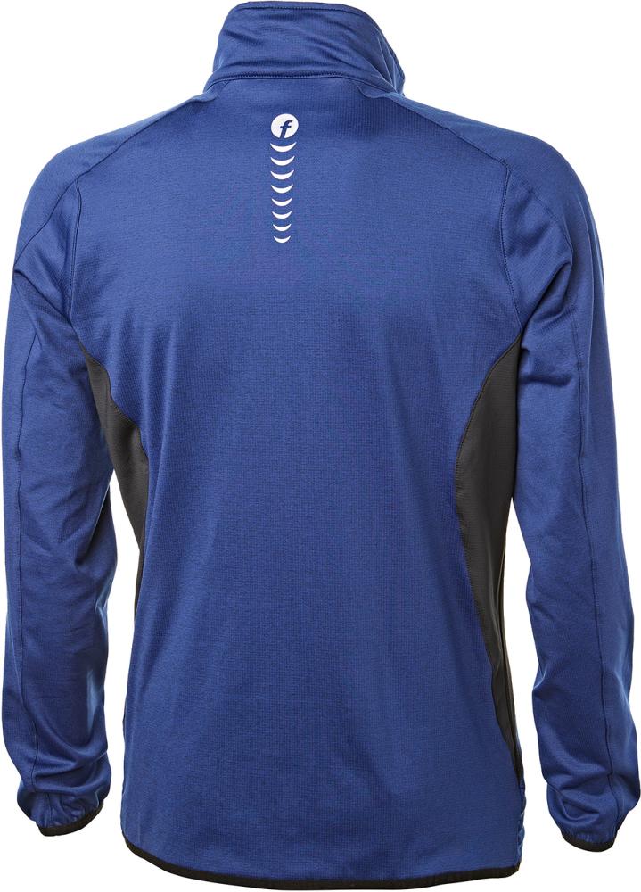 FORTIS Elements Tech-Fleecepullover, kornblau-schwarz meliert - erhältlich bei ♡ HUG Technik ✓