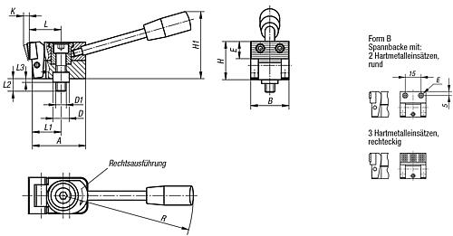 Niederzugspanner links A=38,5 25x24, Form: B Stahl - K0035.006030 - kommt direkt von HUG Technik 😊