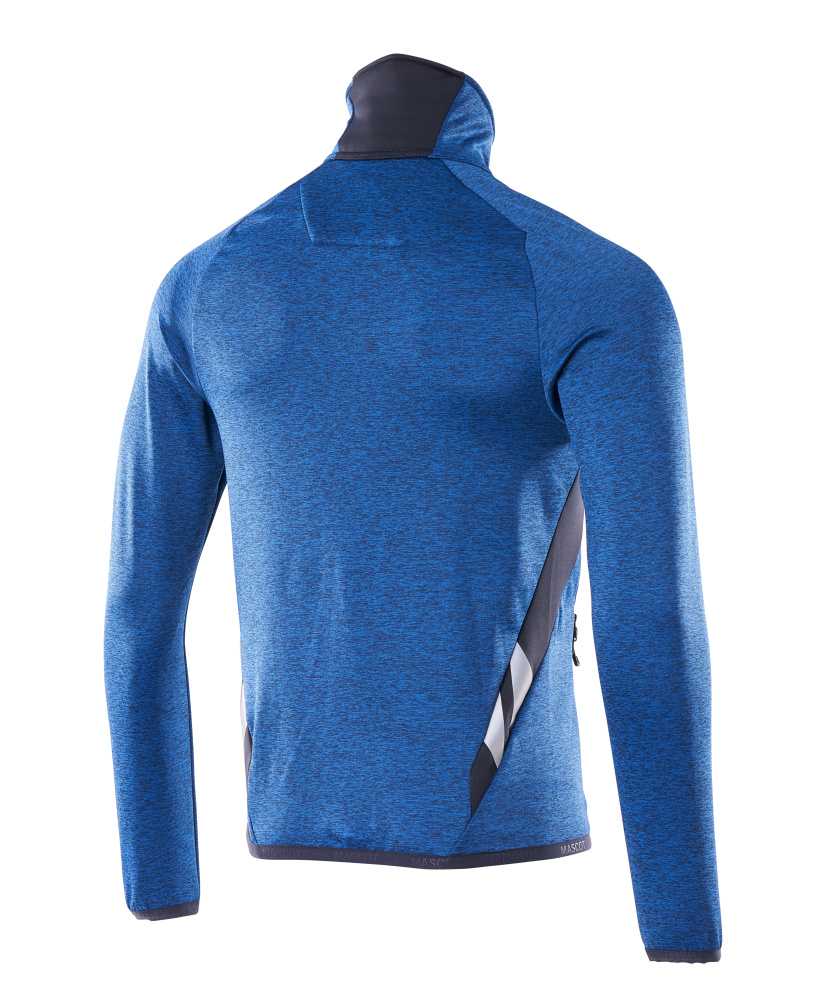 MASCOT® ACCELERATE Fleecepullover mit Reißverschluss  Gr. 2XL, azurblau/schwarzblau - bekommst Du bei ★ HUG Technik ✓