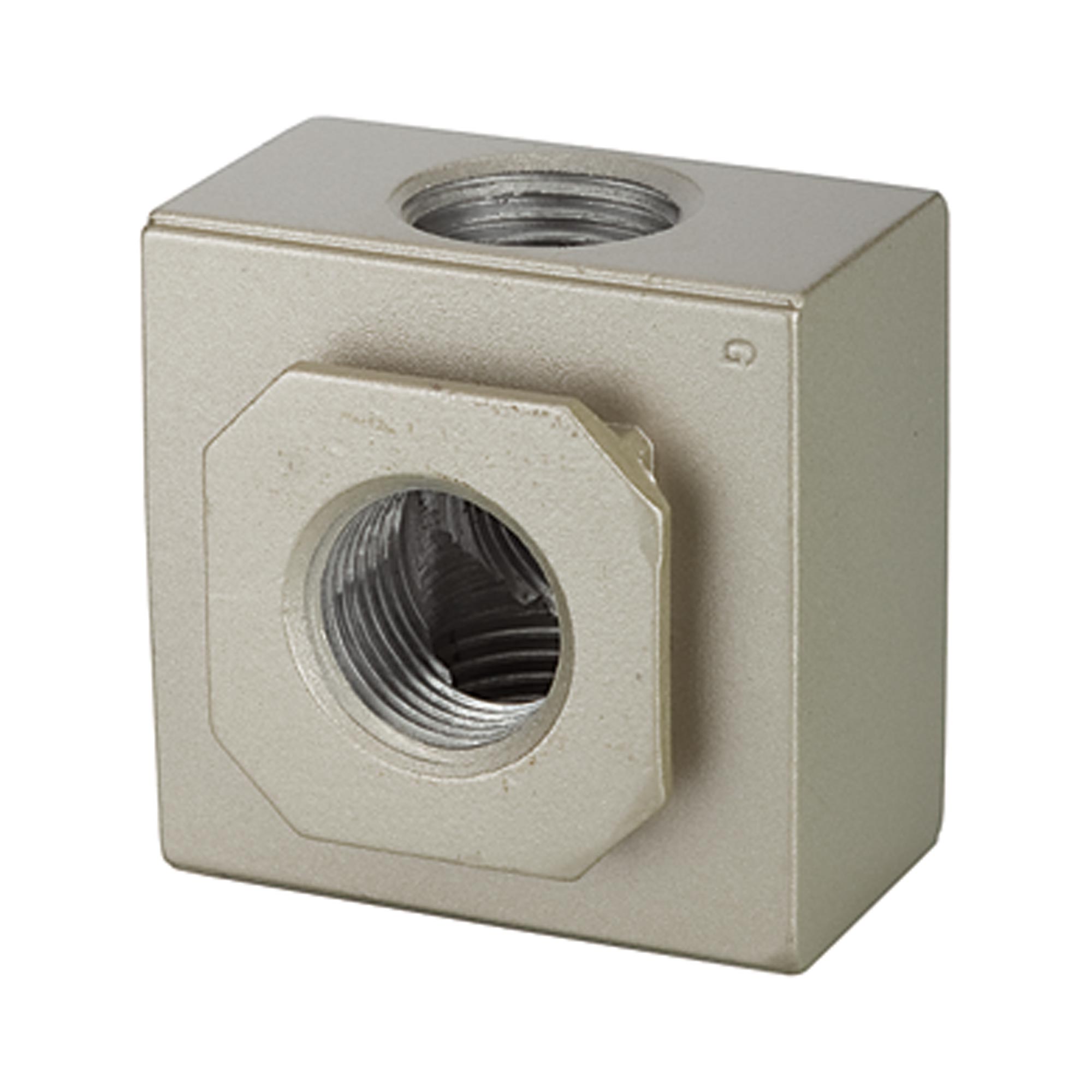 Verteiler »G«, mit 2 Abgängen, BG 400, G 1/2, PE 0 - 9 bar - kommt direkt von HUG Technik 😊