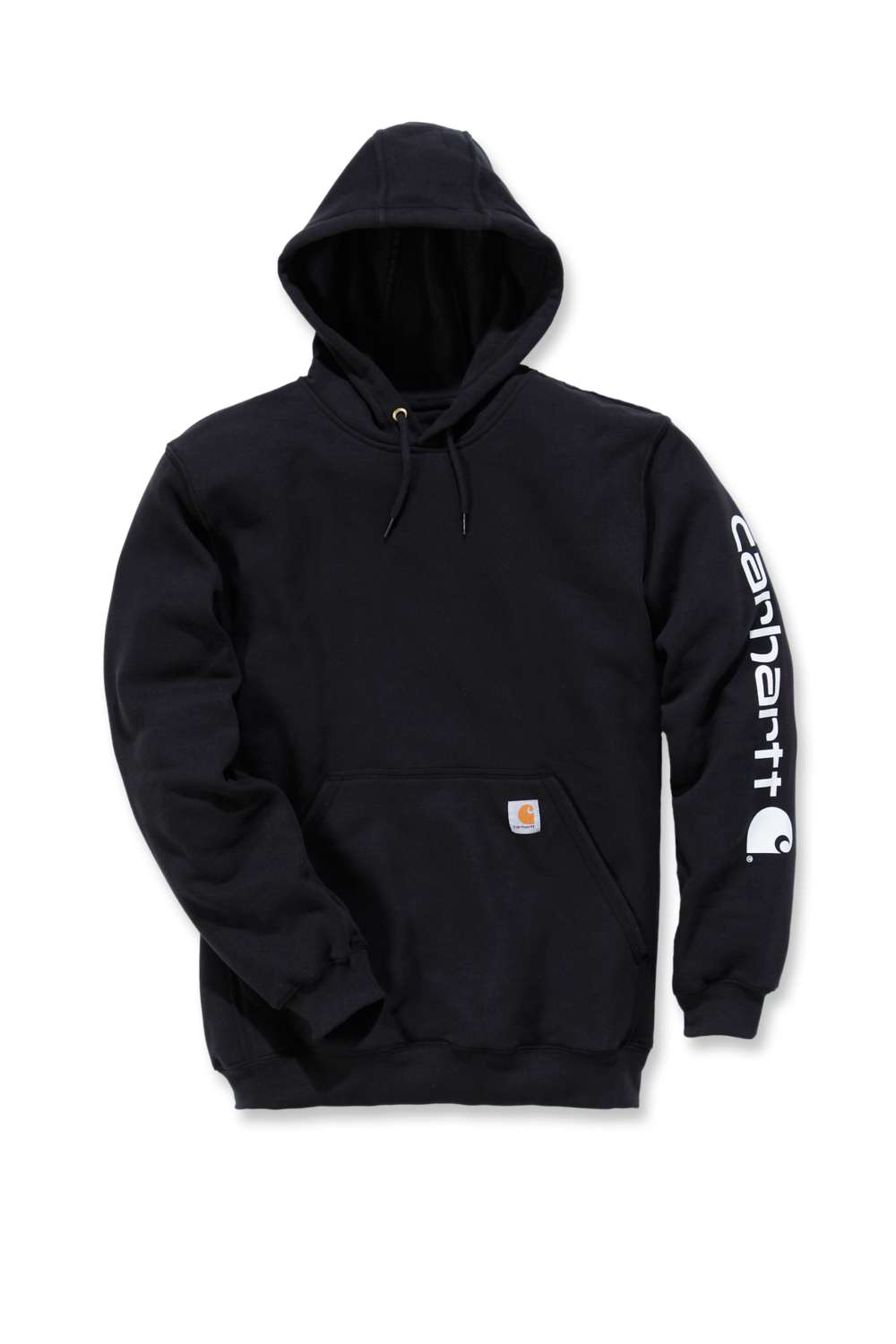 carhartt® Herren Kapuzensweater »SLEEVE LOGO HOODED SWEATSHIRT« black Flach  - bei HUG Technik ✓