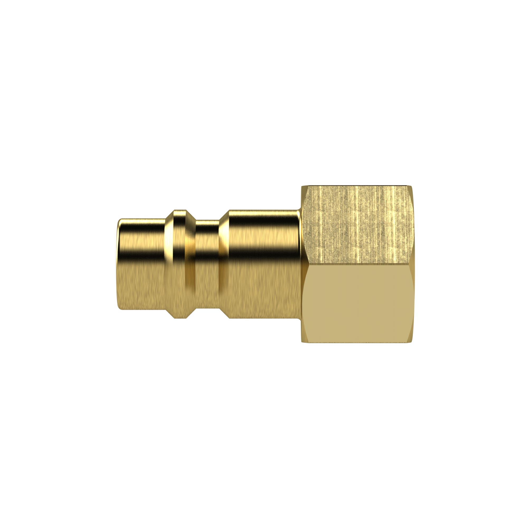 Nippel für Kupplungen NW 7,2 - NW 7,8, Messing blank, G 1/2 IG - erhältlich bei ☆ HUG Technik ✓