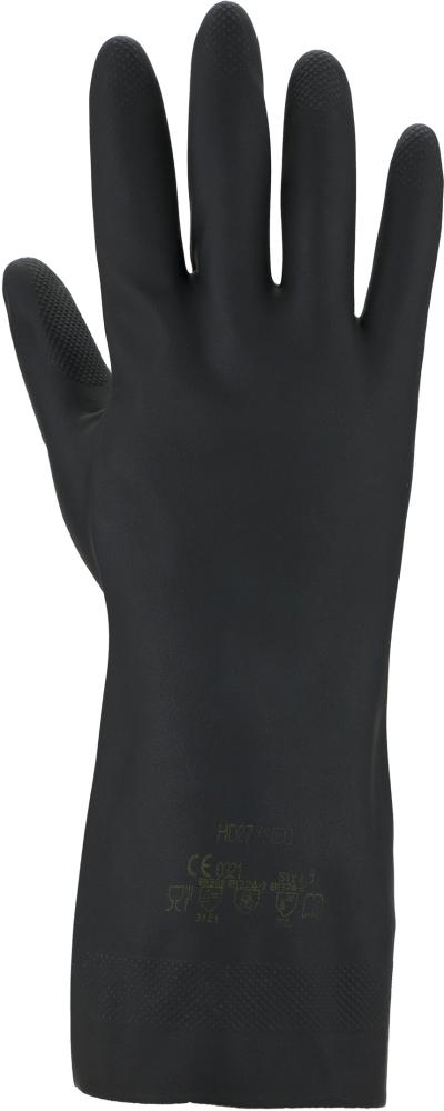 ASATEX® Chemikalien-Schutzhandschuh 3470 Neopren, schwarz, Kat. III - gibt’s bei ☆ HUG Technik ✓