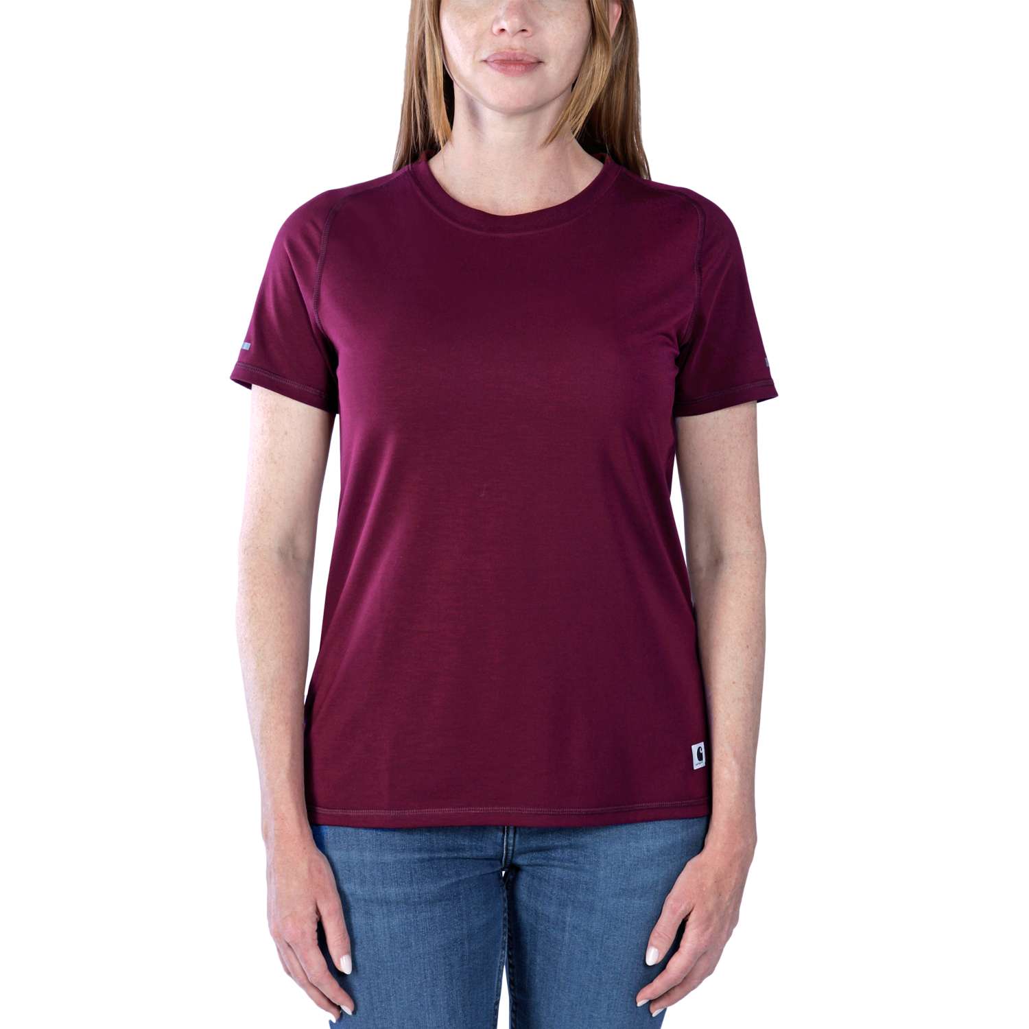carhartt® Damen T-Shirt »LWD RELAXED S/S T-SHIRT«, Gr. L, bordeaux - bei HUG Technik ✓