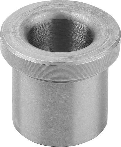Bohrbuchse mit Bund, Form: A Einsatzstahl 10,6X18X20 - K1022.A1060X20 - bei HUG Technik ☆