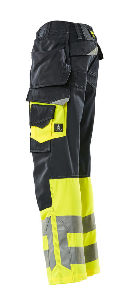 MASCOT® SAFE SUPREME Hose mit Hängetaschen  Gr. 76/C46, schwarzblau/hi-vis gelb - gibt’s bei HUG Technik ✓