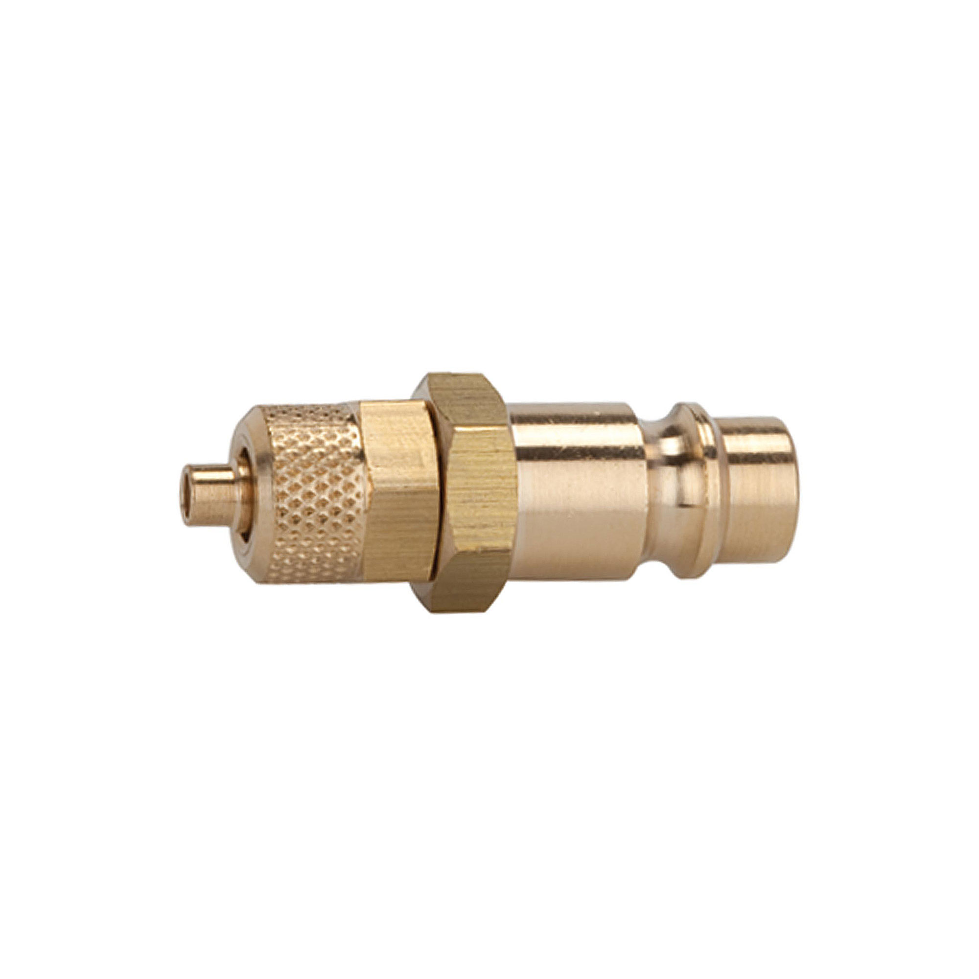 Nippel für Kupplungen NW 7,2 - NW 7,8, Messing blank, für Schlauch 8x6 - erhältlich bei ✭ HUG Technik ✓