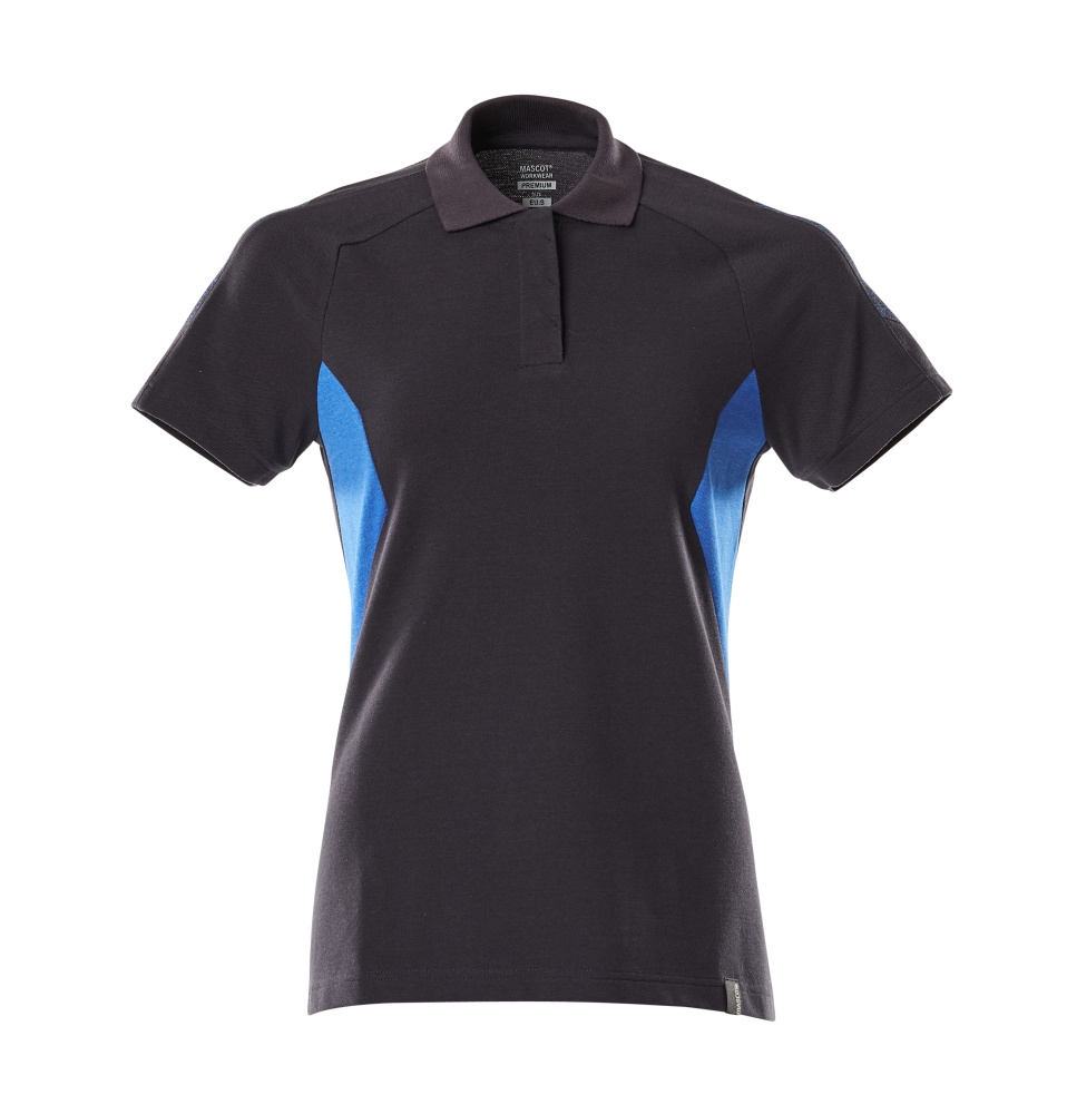 MASCOT® ACCELERATE Polo-Shirt  Gr. 2XL/ONE, schwarzblau/azurblau - gibt’s bei HUG Technik ✓