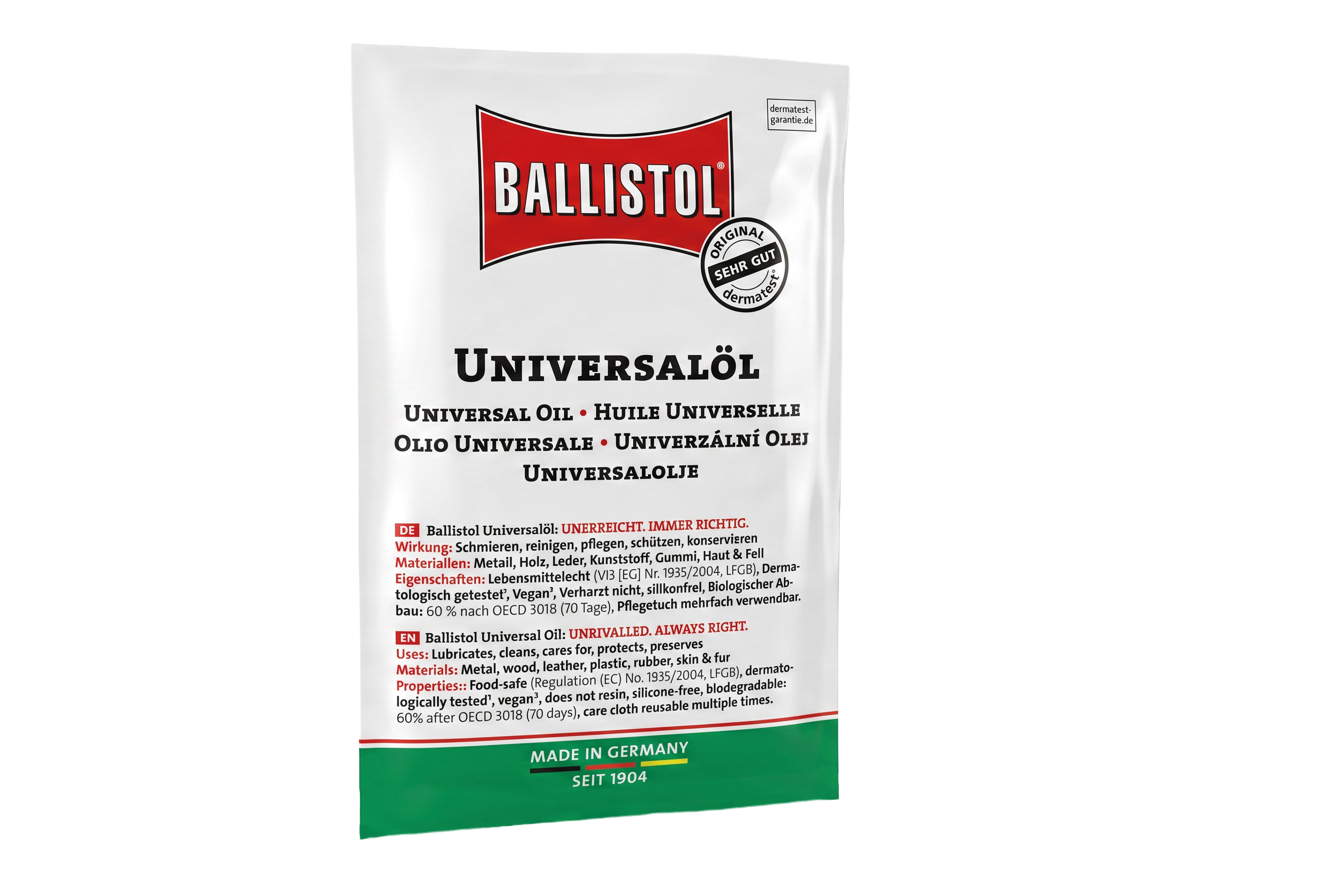 Ballistol Universalöl Pflegetuch