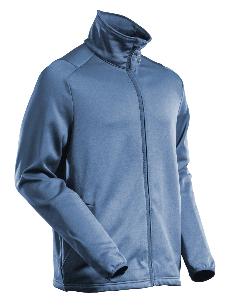 MASCOT® CUSTOMIZED Fleecepullover mit Reißverschluss  Gr. 2XL, steinblau - jetzt neu bei HUG Technik ♡