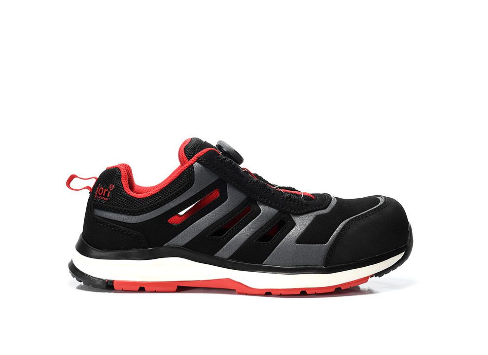 JORI Sicherheitssandale jo_RAPID BOA® black-red Easy ESD S1P - bei HUG Technik ☆