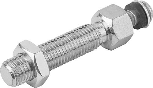Gewindespindel für Stellfüße M12X100 Stahl - K0427.121001 - direkt von HUG Technik ✓