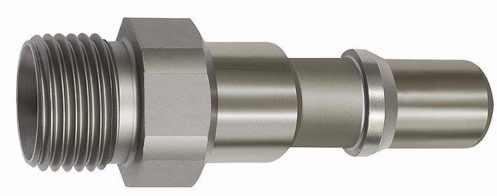 Nippel für Kupplungen NW 11, ISO 6150 C, Edelstahl, G 3/4 AG - erhältlich bei ✭ HUG Technik ✓