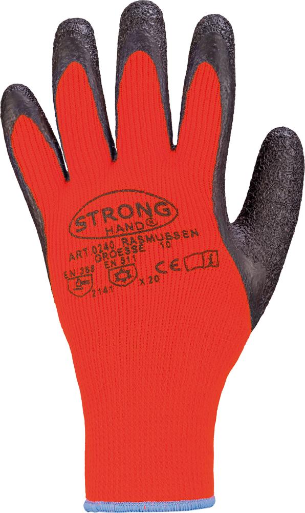 STRONGHAND® Kälteschutzhandschuh RASMUSSEN, orange-schwarz - bei HUG Technik ☆